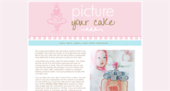 Desktop Screenshot of pictureyourcake.com