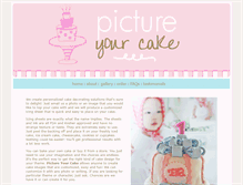 Tablet Screenshot of pictureyourcake.com